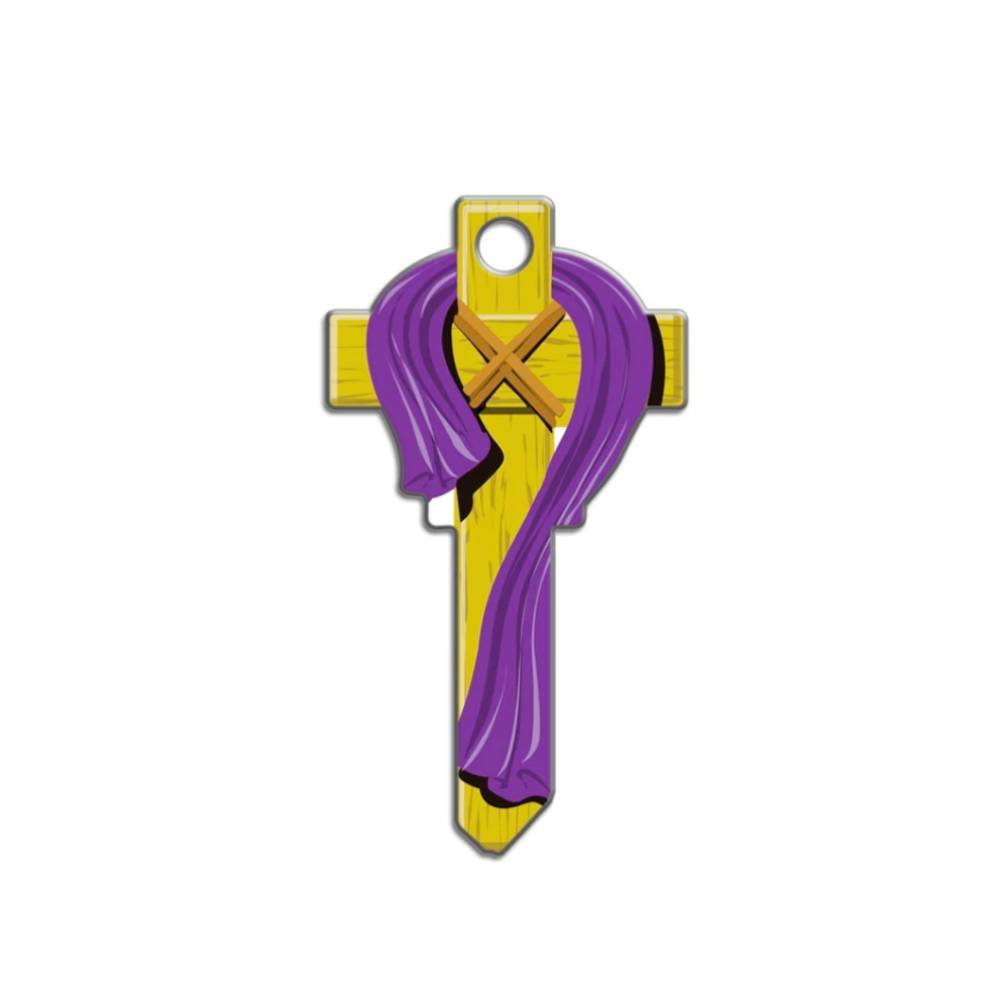 Lucky Line - B124K - Cross Key Shapes - Kwikset (KW1) - 5 Pack