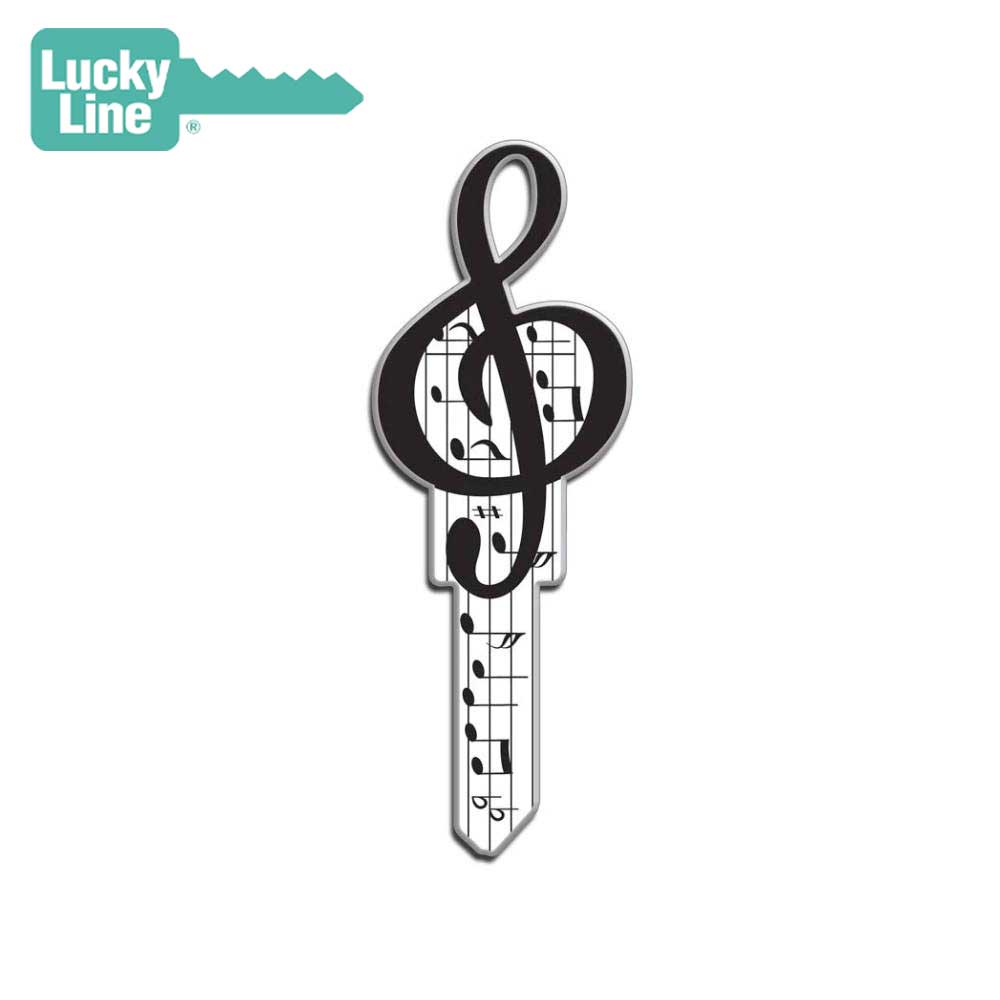 Lucky Line - B125K - Music Key Shapes - Kwikset (KW1) - 5 Pack