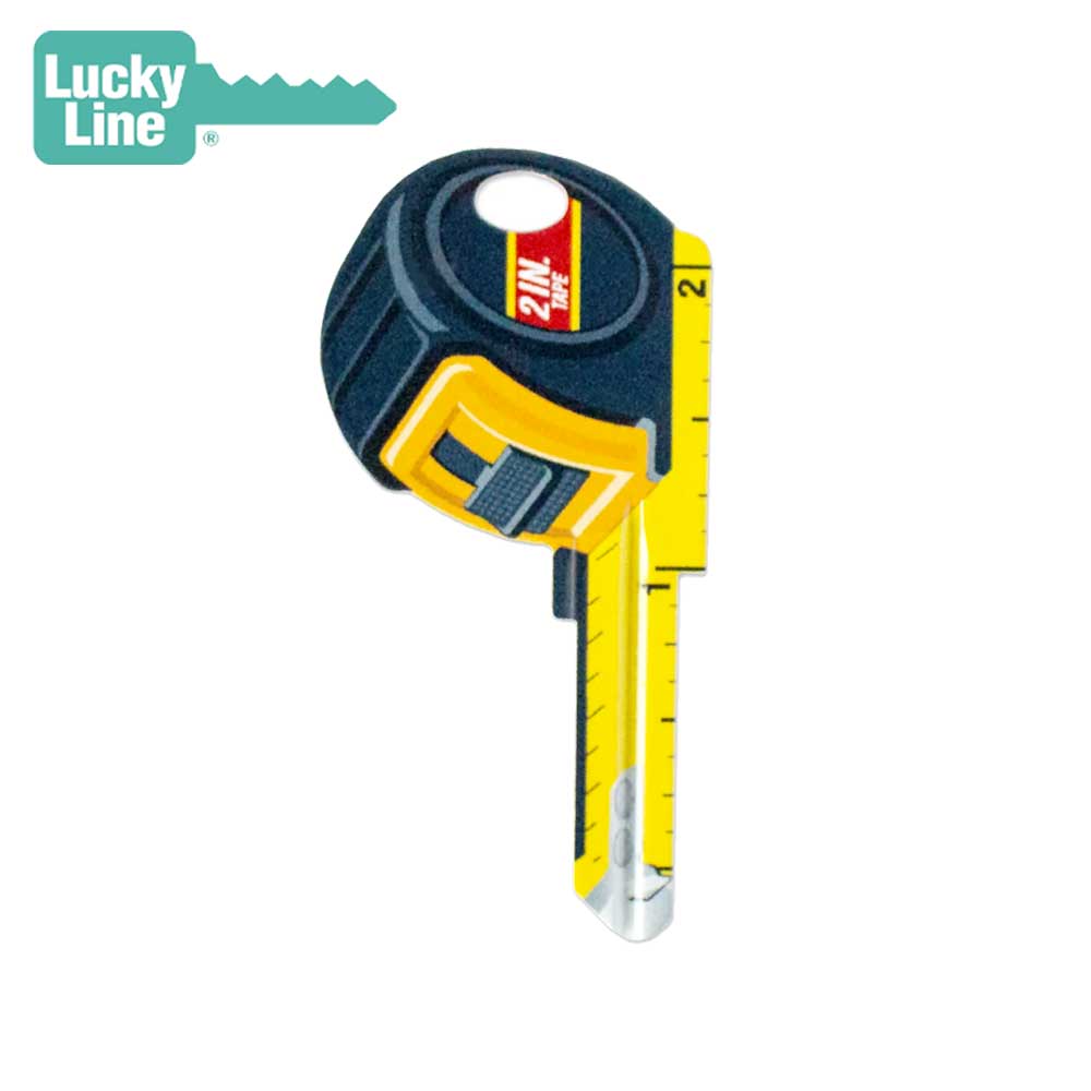 Lucky Line - B126K - Tape Measure Key Shapes - Kwikset (KW1) - 5 Pack
