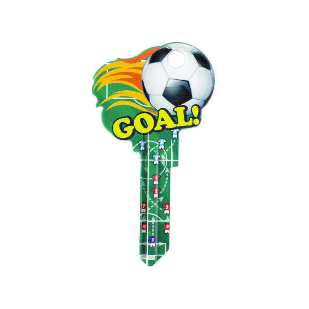 Lucky Line - B135K - Soccer Key Shapes - Kwikset (KW1) - 5 Pack
