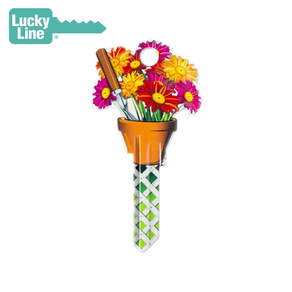 Lucky Line - B142S - Gardening Key Shapes - Schlage (SC1)- 5 Pack