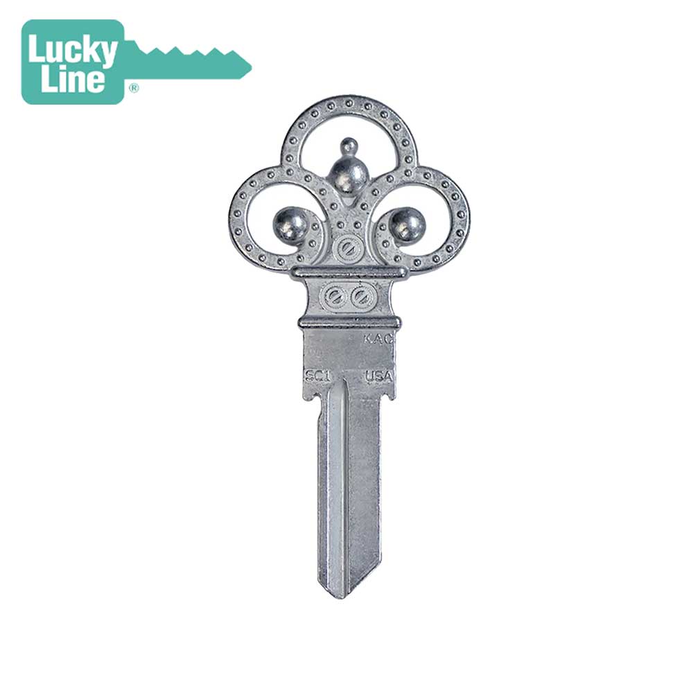 Lucky Line - B303K - Forged Skeleton Key Shapes - Kwikset (KW1) - 5 Pack