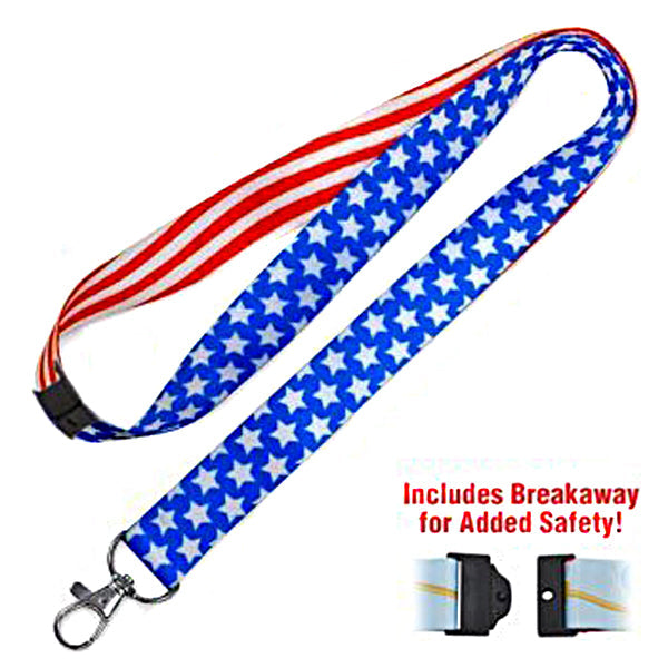 C206 Patriotic Designer Lanyard