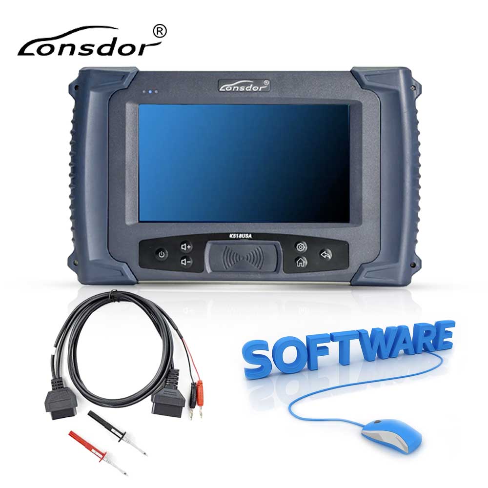 Lonsdor K518USA Key Programmer with JLR Cable and Software for Land Rover and Jaguar