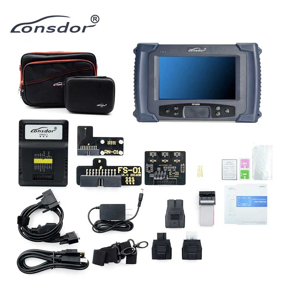 Lonsdor K518USA Key Programmer with JLR Cable and Software for Land Rover and Jaguar