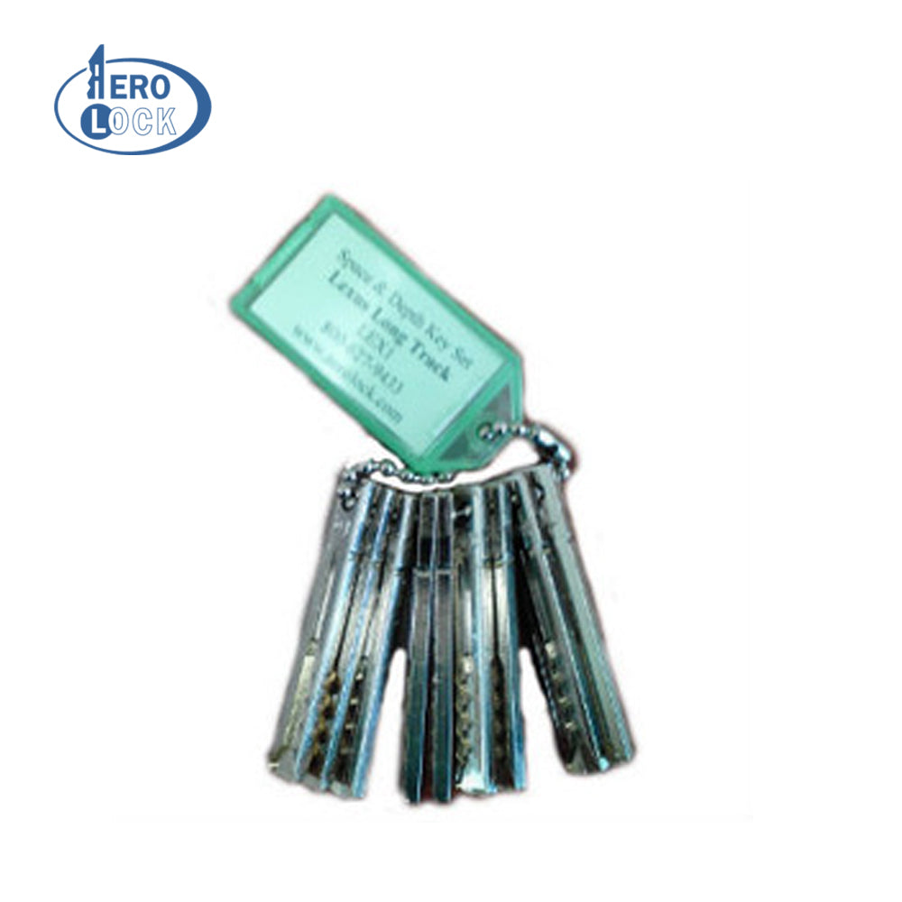 Aerolock - LEX1 Lexus TOY40 (Long) LXP90 Space & Depth Keys