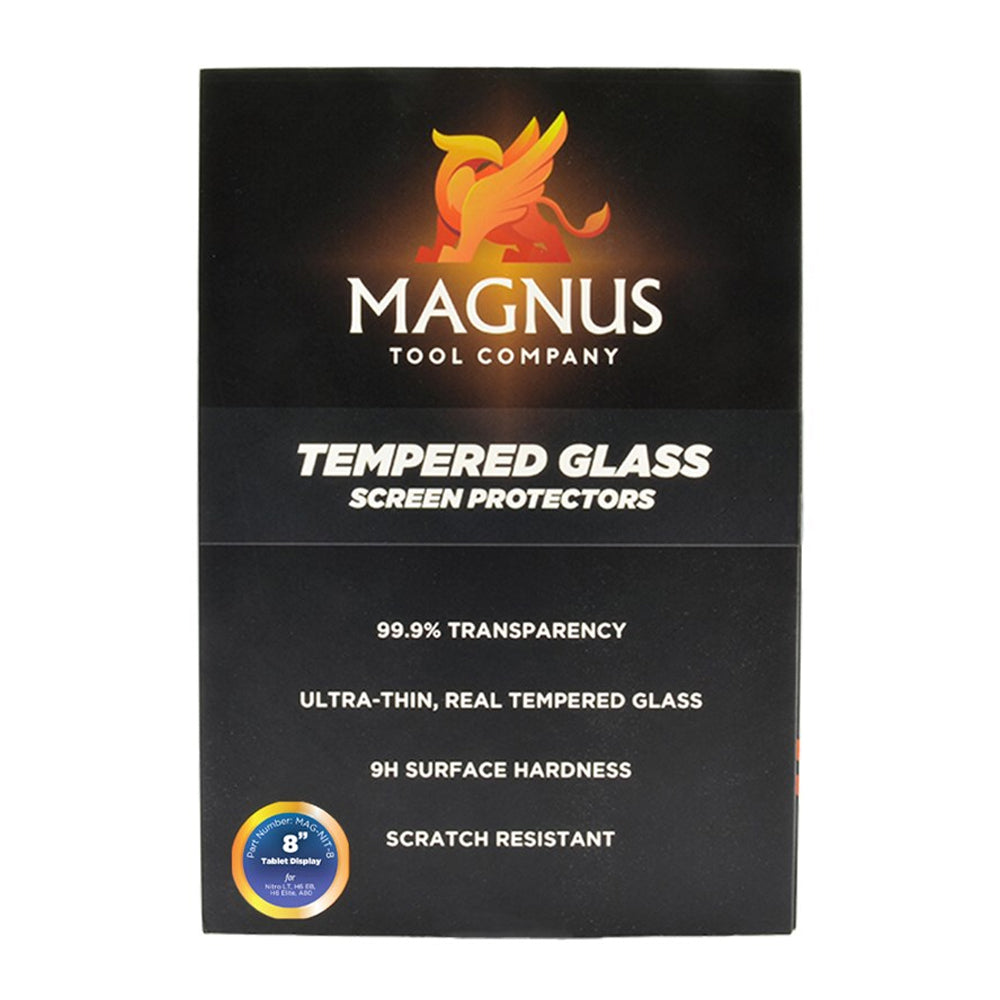 Magnus 8" Tempered Glass Screen Protector for AutoProPad and Nitro Devices (Pack of 2)