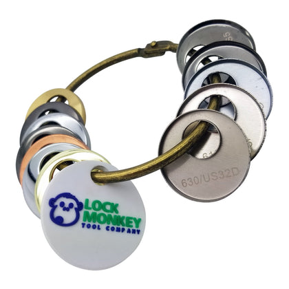 LOCK MONKEY MK350 Lock Hardware Finish Ring (12-Pc Sample Pack)