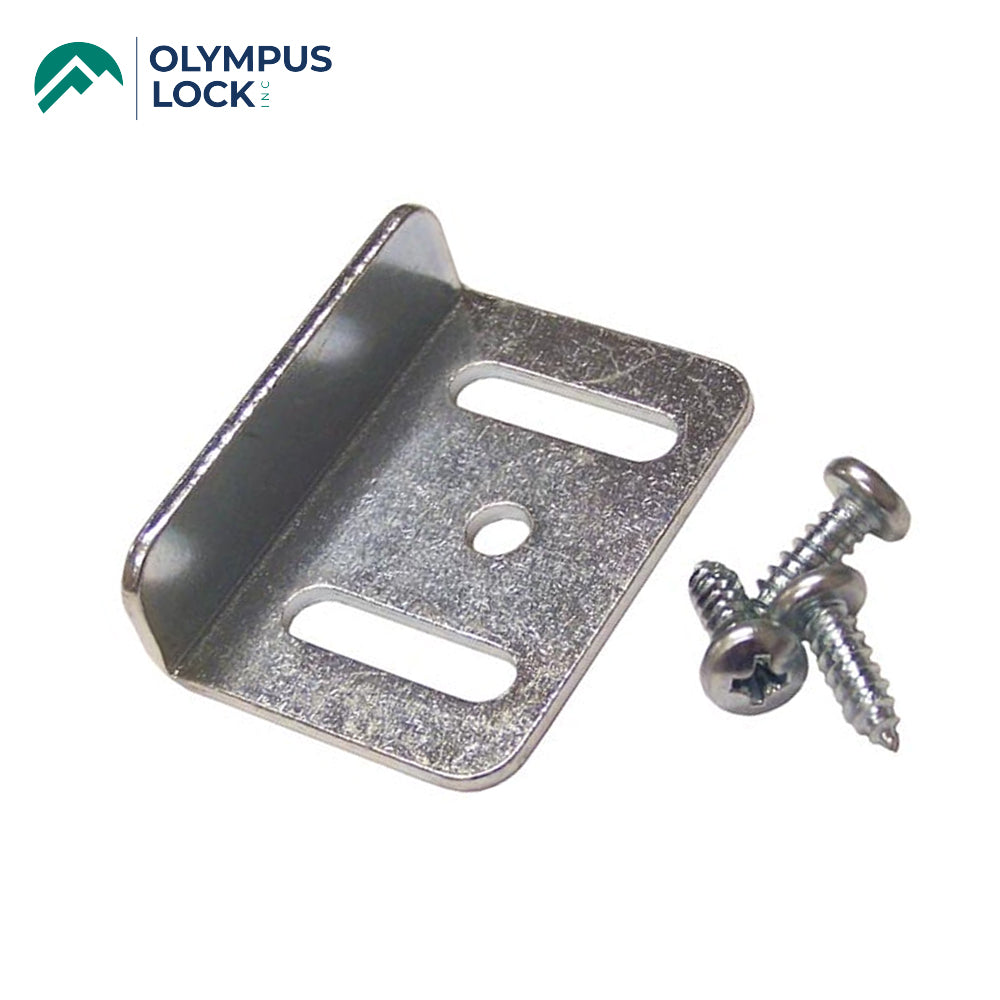 OLYMPUS LOCK - 12-2 -1/4" Large Heavy Duty Angle Strike - 26D - Satin Chrome