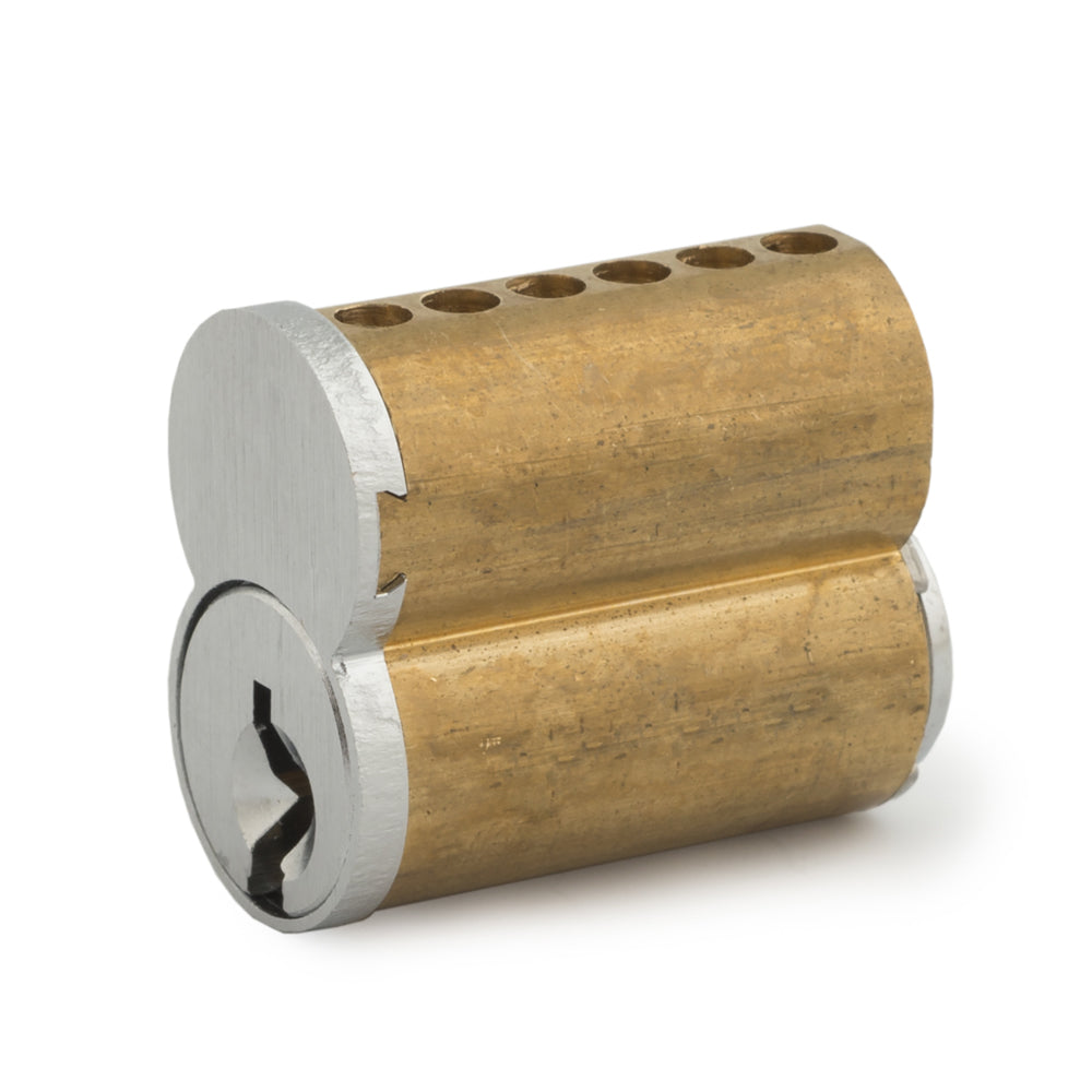 OLYMPUS LOCK - 207 - 7 Pin SFIC Core - "A" Keyway - Satin Chrome