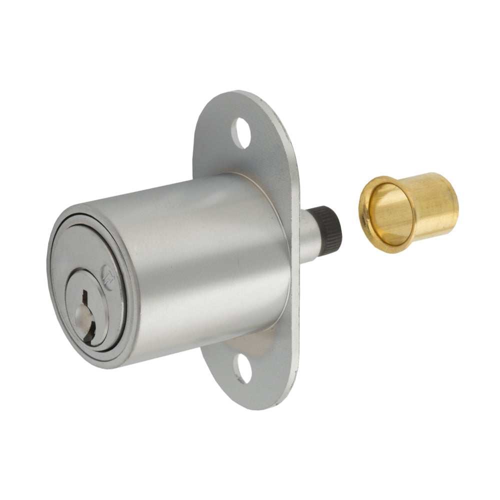 OLYMPUS LOCK - 300SD - Sliding Door Plunger Lock - N Series National - 26D - Satin Chrome - KA 103