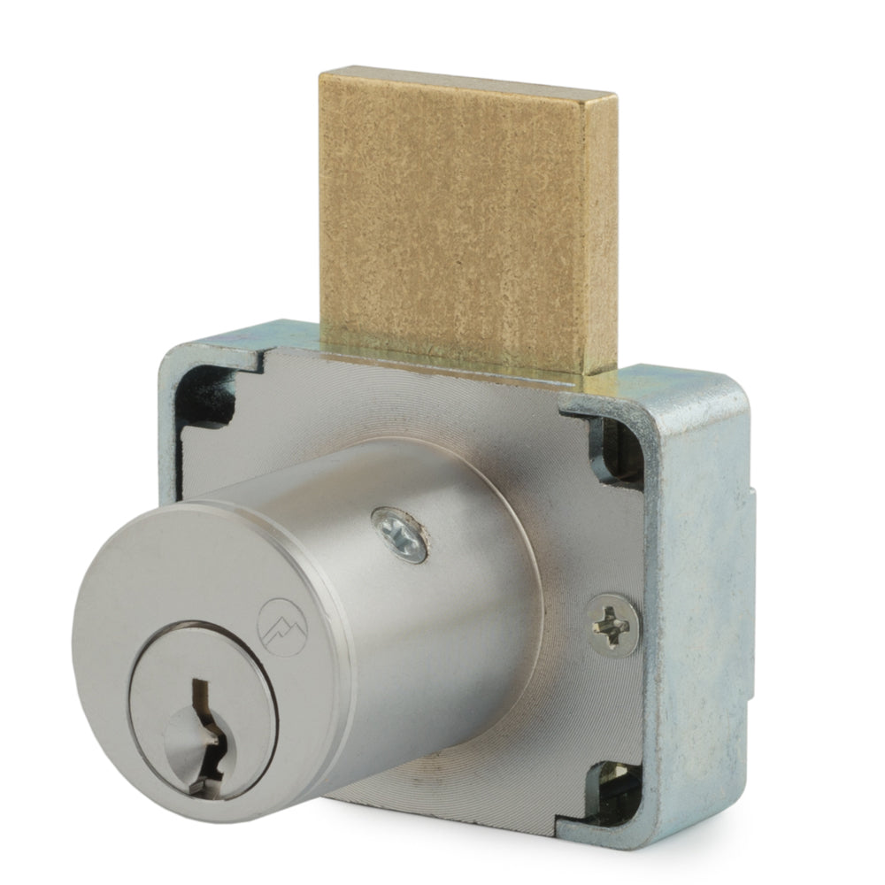 OLYMPUS LOCK - 600DW - Cabinet Drawer Deadbolt Lock - CCL R1 - 26D - Satin Chrome - Grade 1