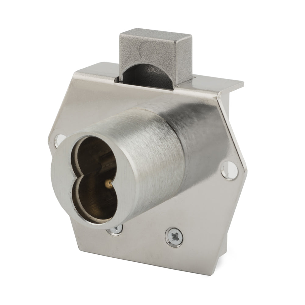 OLYMPUS LOCK - 725RL - IC Core Rim Mount Latch Cabinet Drawer Lock - VH - BEST SFIC - 26D - Satin Chrome - Grade 1