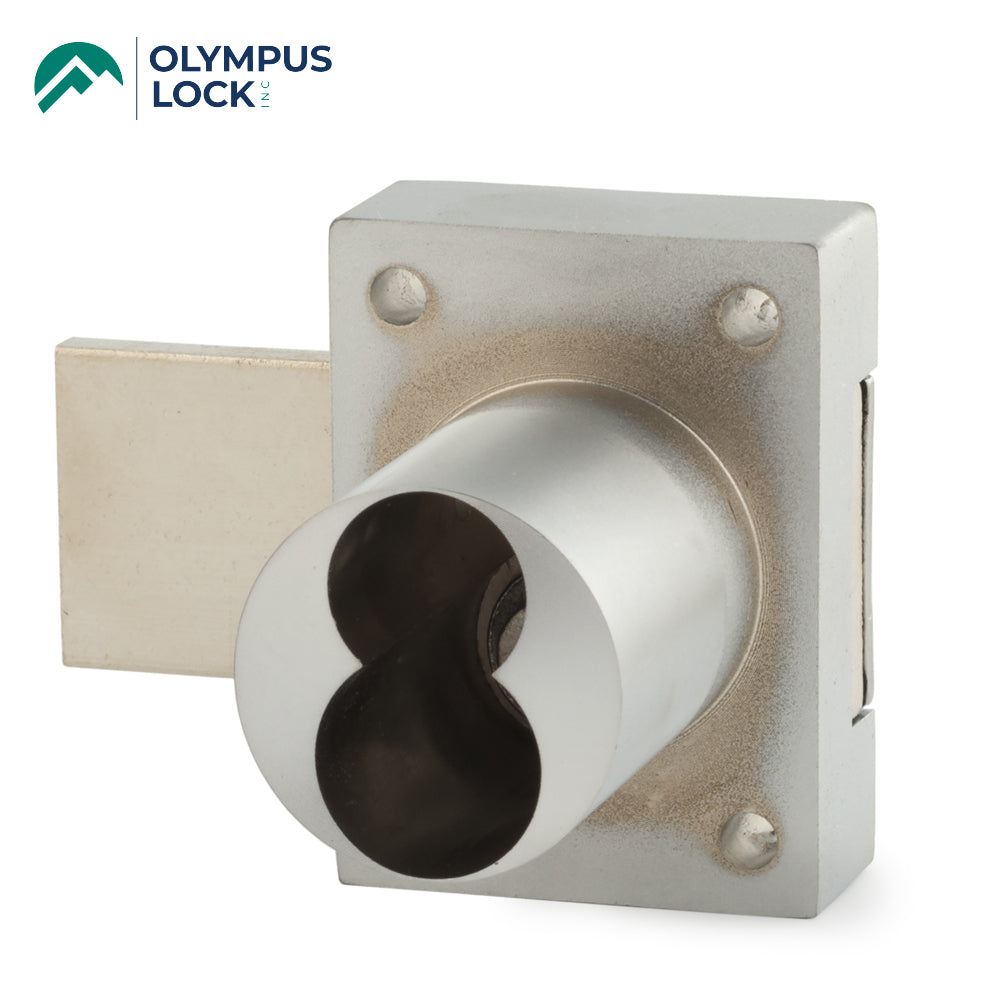 OLYMPUS LOCK - 777ICP - IC Core Deadbolt Cabinet Door Lock - BEST LFIC - 26D - Satin Chrome - Grade 1