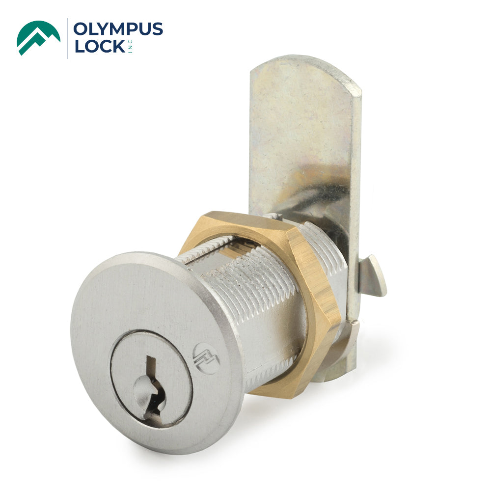 OLYMPUS LOCK - DCN - Cam Lock - 1-3/16"- N Series National - 26D - Satin Chrome - KA 101 - Grade 1
