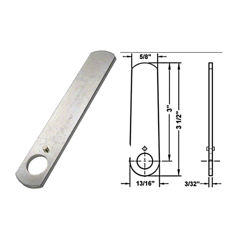 OLYMPUS LOCK - DCNP - 3" Heavy Duty Straight Cam - Satin Chrome