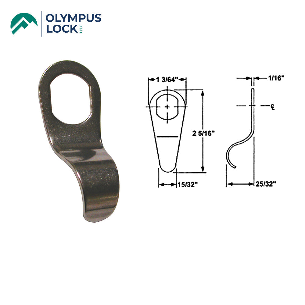 OLYMPUS LOCK - DCNP - Finger Pull for Cam Locks - 26D - Satin Chrome