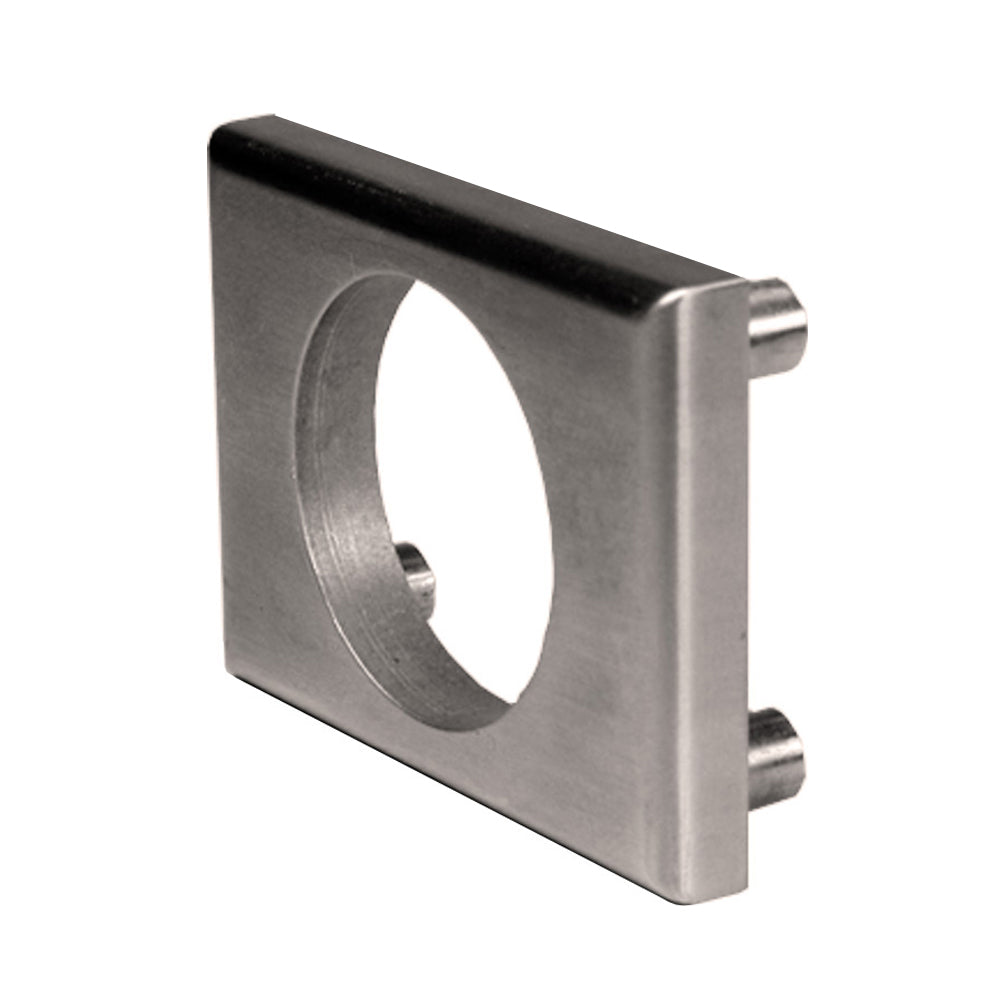 OLYMPUS LOCK - ETS1-250 - 1/4 Exterior Through-Bolt Mounting Trim Spacer Plate - 26D - Satin Chrome
