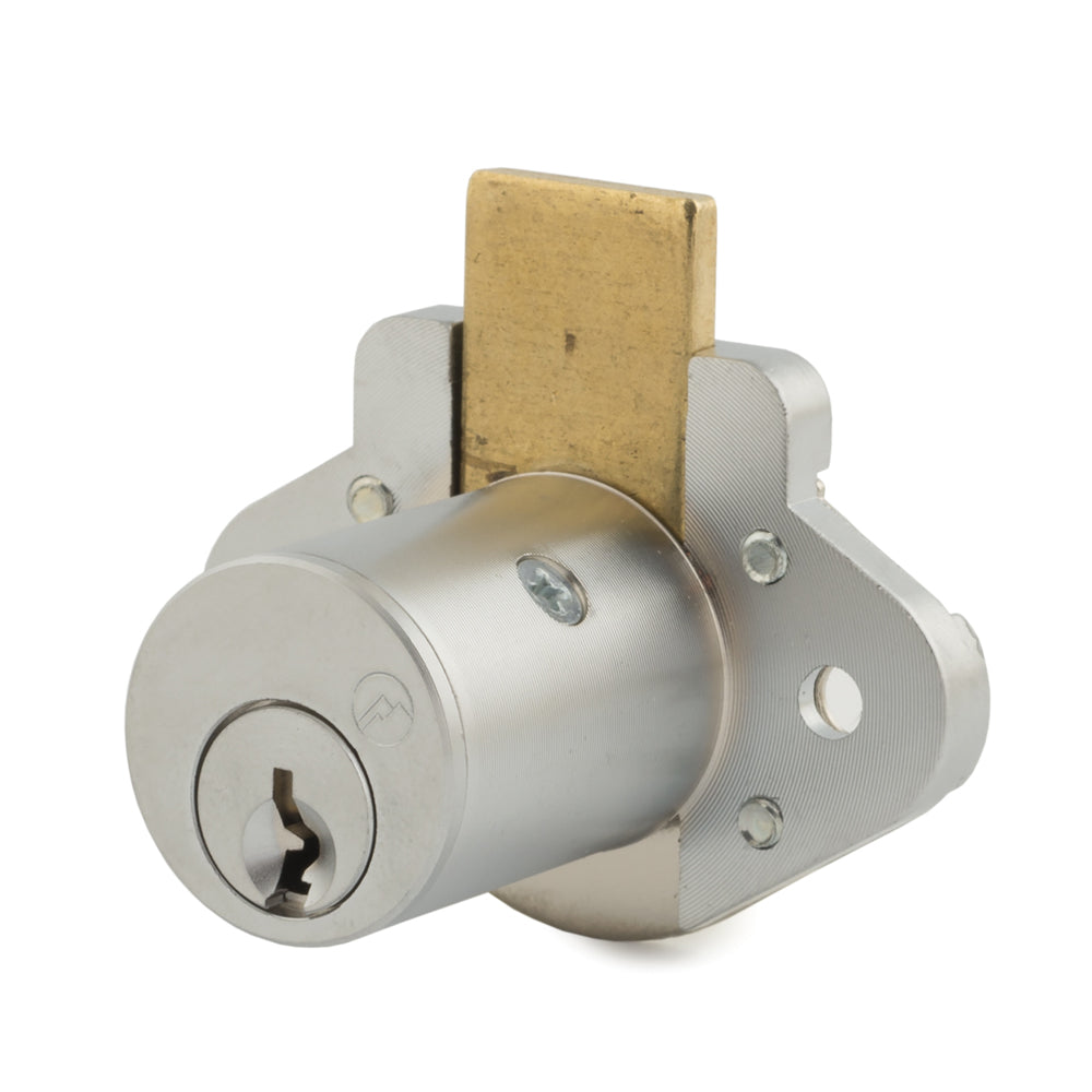 OLYMPUS LOCK - N078 - Furniture Drawer Deadbolt Lock - N Series National - 26D - Satin Chrome - KA 101