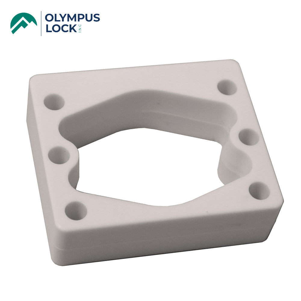 OLYMPUS LOCK - WP23 ( 1/2" ) Spacer For 7/8 Barrel Diameter Locks - White Plastic