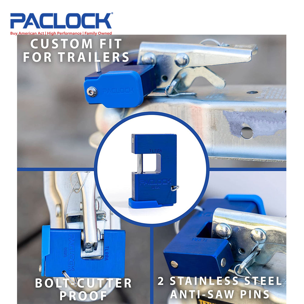 PACLOCK Hidden-Shackle Trailer Coupler Lock TL88A Series - Replaced by UCS-88A