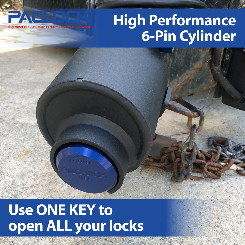 PACLOCK UCS-7A Series Hidden-Shackle Aluminum Flat Back Hockey-Puck-Style Lock