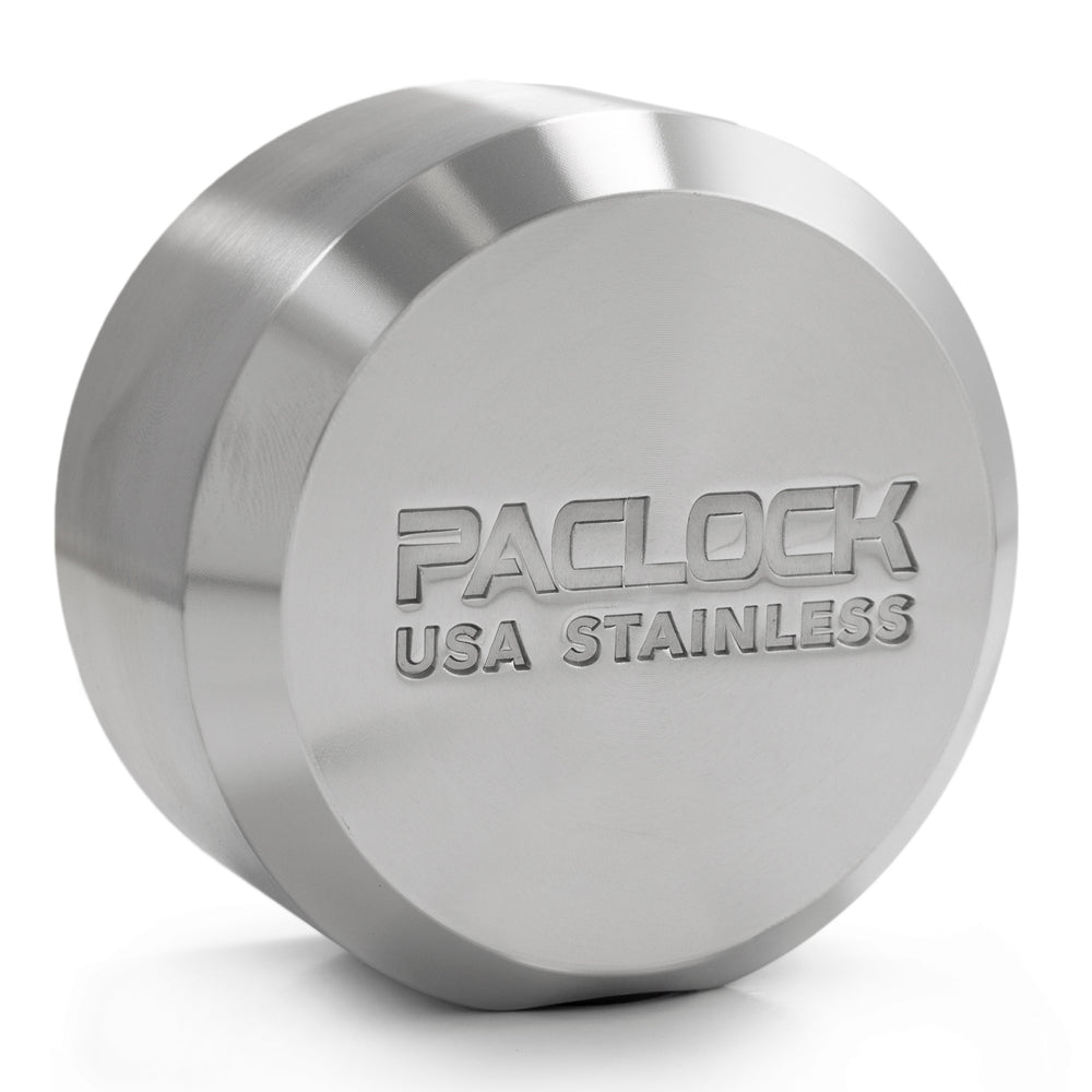 PACLOCK UCS-7S Series Hidden-Shackle Stainless Steel Flat Back Hockey-Puck-Style Lock