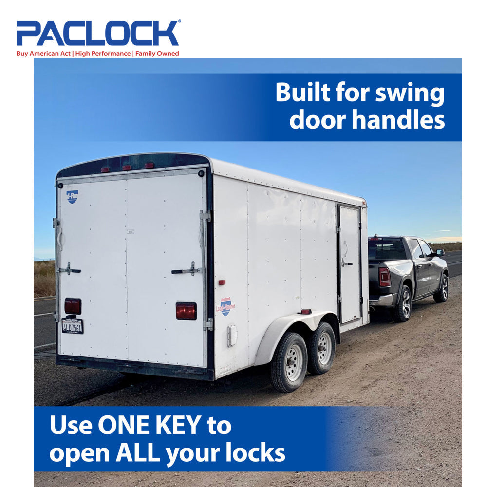 PACLOCK UCS-81A Series Hidden-Shackle Aluminum Trailer Door Lock