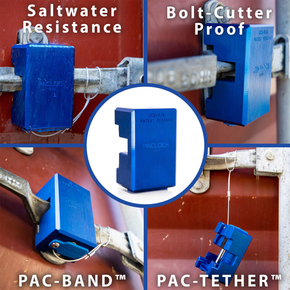PACLOCK UCS-82A Series Hidden-Shackle Aluminum Container Door Lock