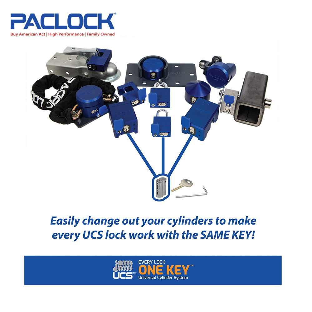 PACLOCK UCS Keyed Alike Cylinders Starter Pack 5 Pack Cylinders w/5 Keys KA5-5