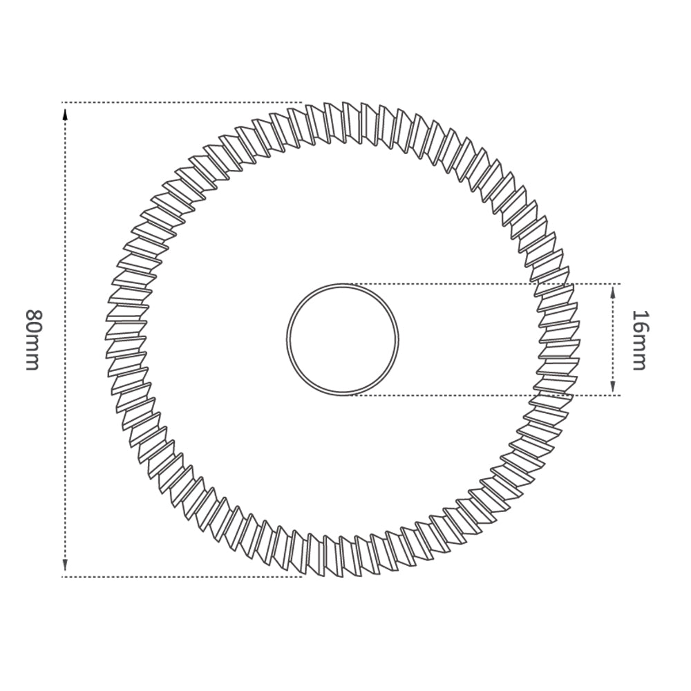 P-1077 - High Grade HSS M35 80mm (80°) Angle Milling Cutter for Ilco, JMA, Rytan & Silca
