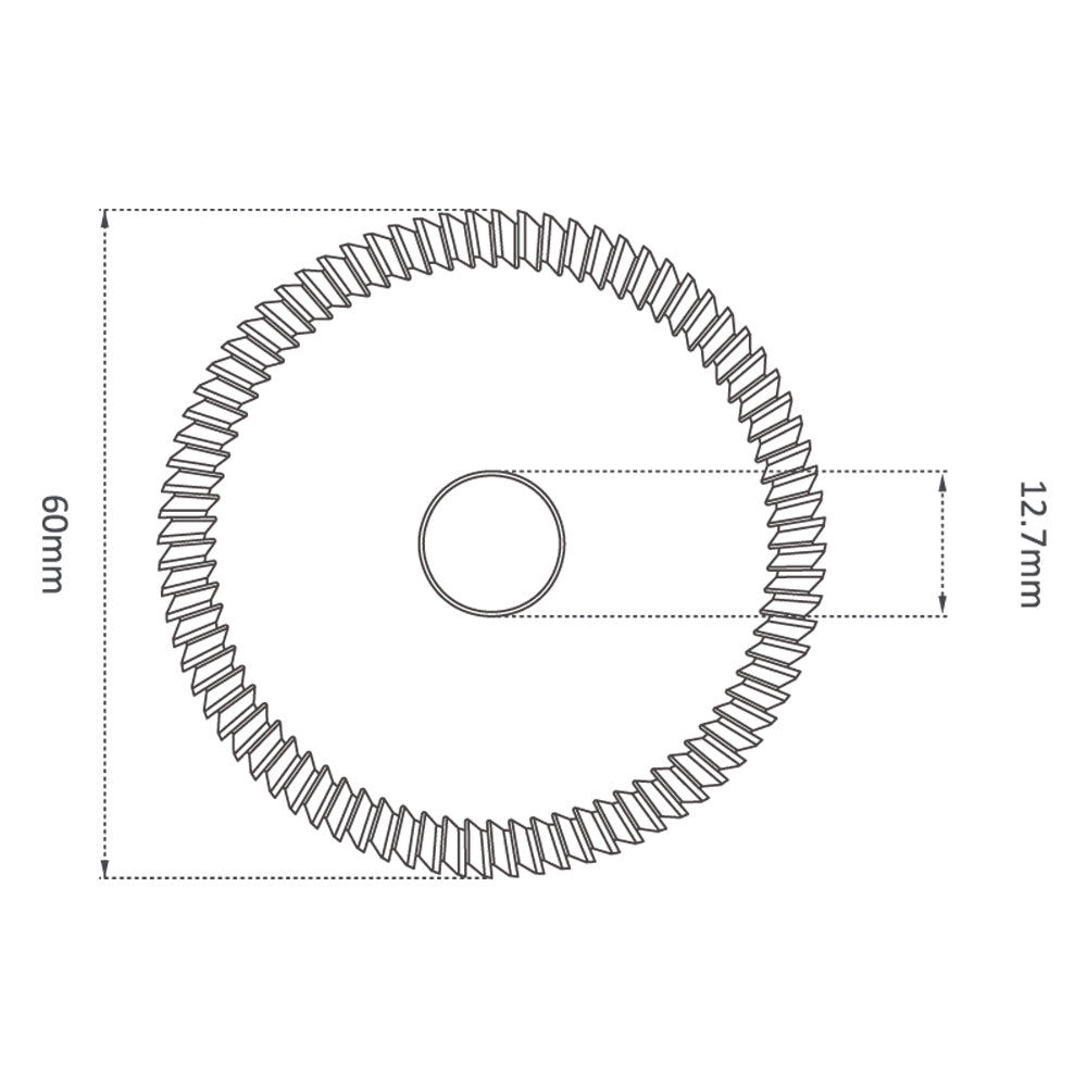 P-1466 - High Grade HSS M35-Coating 60mm (80°) Angle Milling Cutter for Gladaid GL & Silca Delta