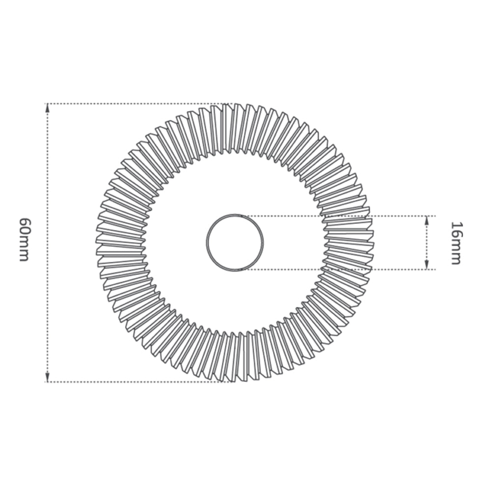 P-1764 - High Grade HSS M35-Coating 60mm (40°) Angle Milling Cutter for JZ