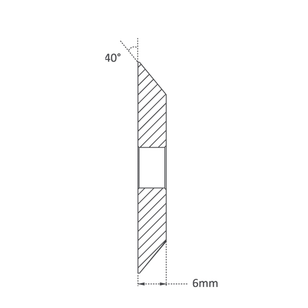 P-1764 - High Grade HSS M35-Coating 60mm (40°) Angle Milling Cutter for JZ