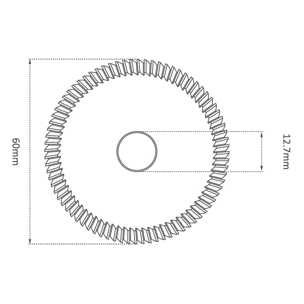 P-1769 - High Grade Solid Carbide 60mm (80°) Angle Milling Cutter for Gladaid GL & Silca Delta