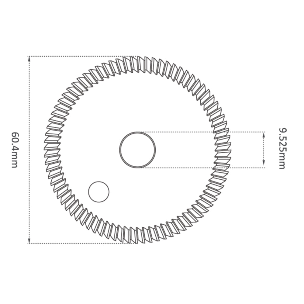 P-3853 - High Grade HSS M35-Coating 60.4mm (40°) Angle Milling Cutter for Ilco & Silca Futura