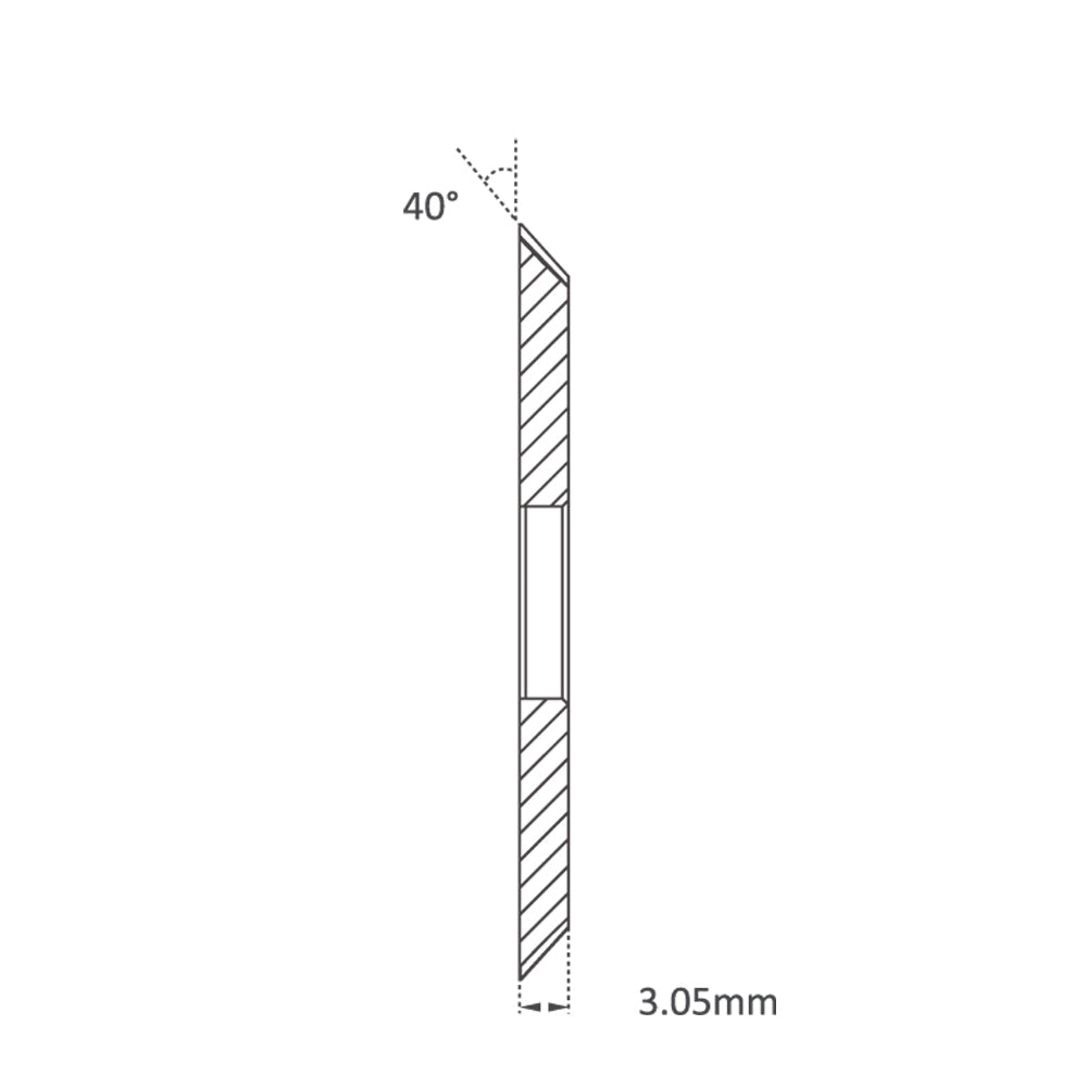 P-3853 - High Grade HSS M35-Coating 60.4mm (40°) Angle Milling Cutter for Ilco & Silca Futura