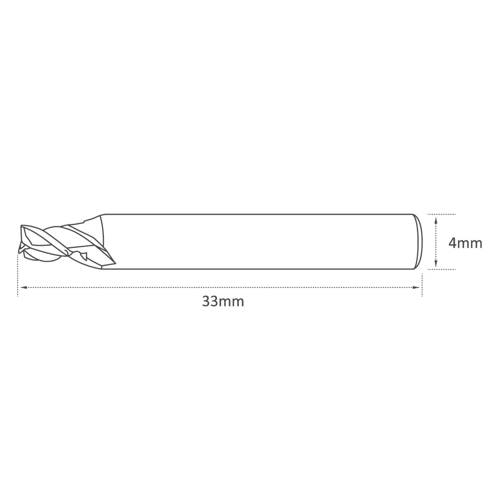High Grade Carbide - 2mm - End Mill Cutter - for Keyline Ninja and Versa - P-4003