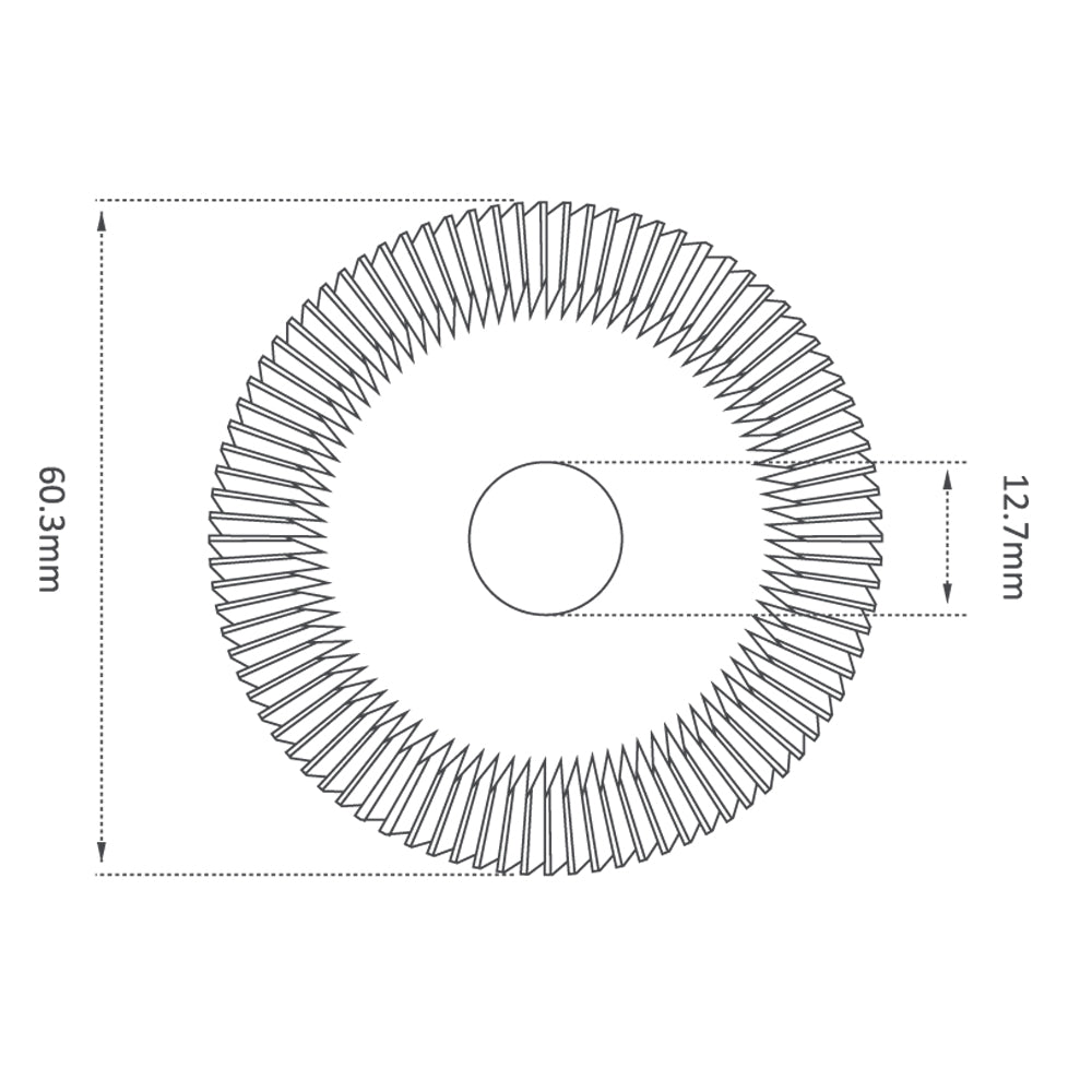 P-4064 - High Grade HSS M35-Coating 60.3mm (45°) Angle Milling Cutter for Ilco & Silca Futura