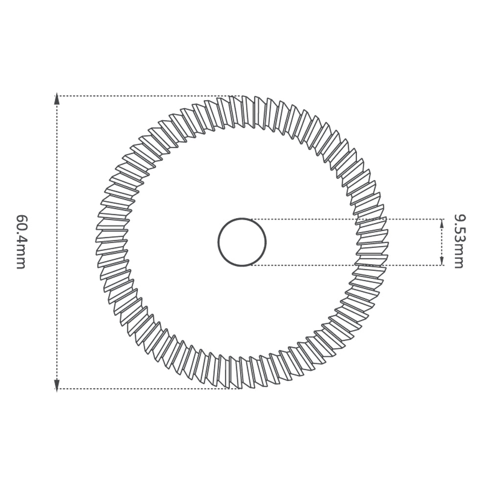 P-721 - High Grade HSS M35 60.4mm (80°) Angle Milling Cutter for Ilco KD14, JMA ECCO & Keyline 101