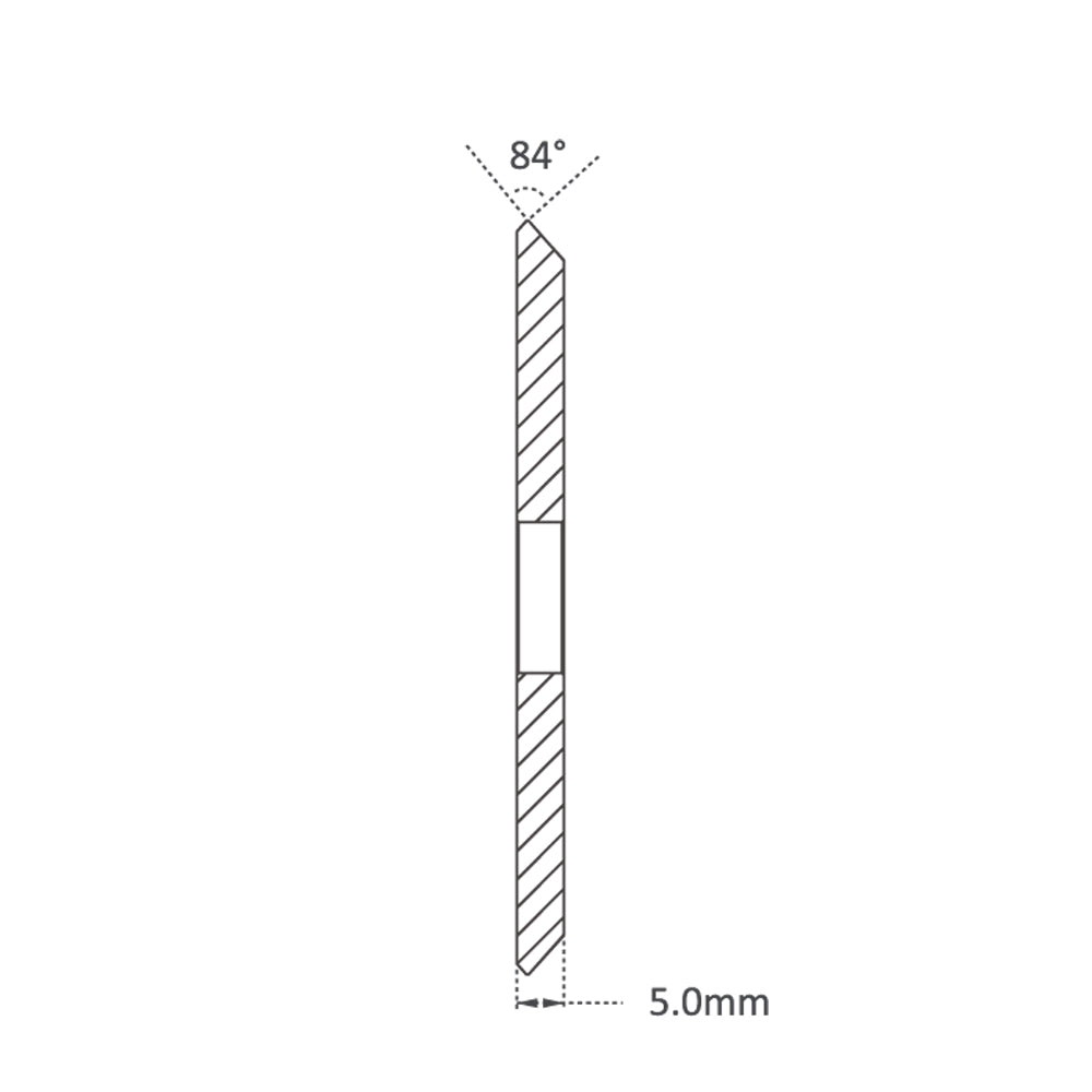 P-730 - High Grade Solid Carbide 80mm (84°) Angle Milling Cutter for Keyline & Silca