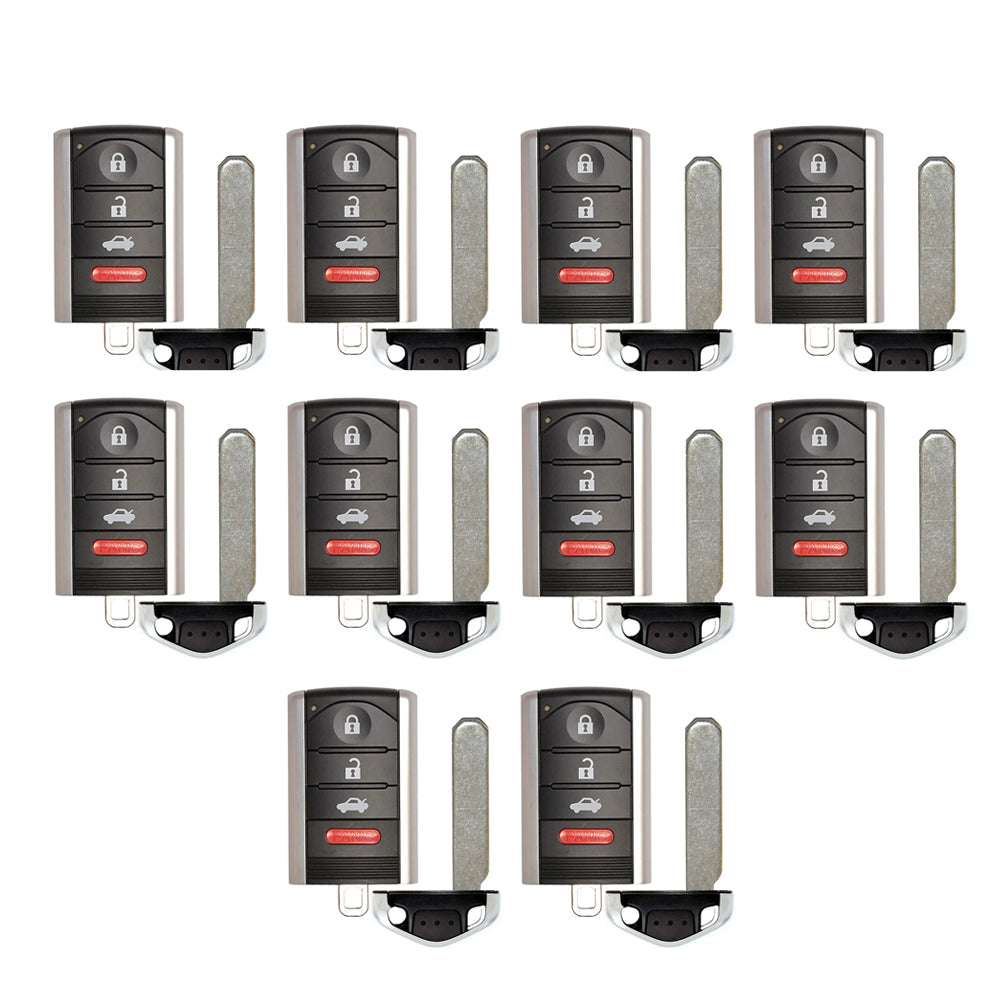 2009 - 2014 Acura TL Smart Key 4B W/ Trunk Fob FCC# M3N5WY8145 - 72147-TK4-A71 / 72147-TK4-A81 - Aftermarket (2 Pack)