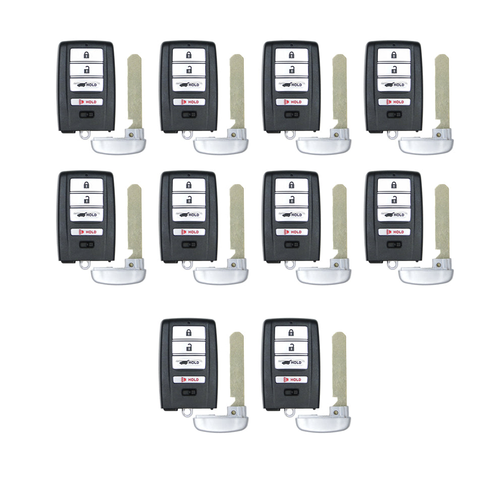 2014 - 2020 Acura MDX RDX Smart Key 4B W/ Hatch Fob FCC# KR5V1X - 72147-TZ5-A01 / 72147-TZ5-A11 - Aftermarket (10 Pack)