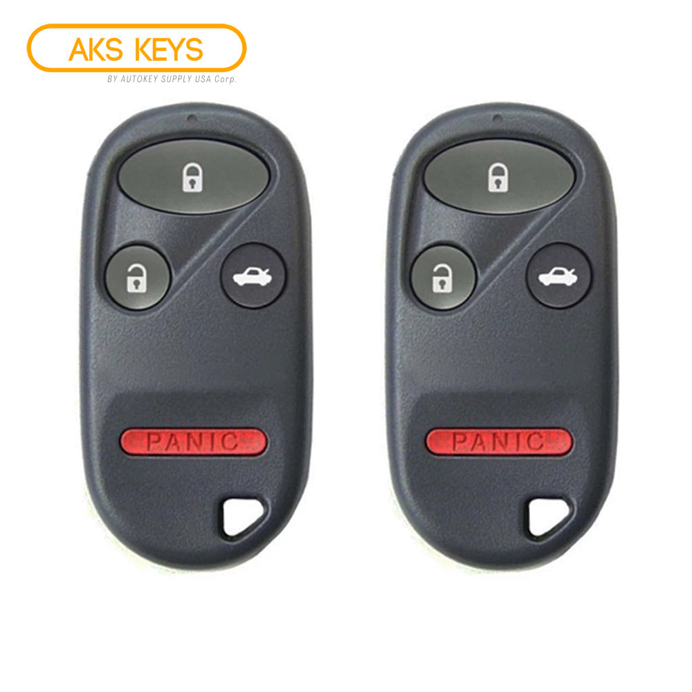2004 - 2008 Acura TSX TL Keyless Entry 4B W/ Trunk Fob FCC# OUCG8D-387H-A - 72147-SEP-A51 / 72147-SEP-A52 - Aftermarket (2 Pack)