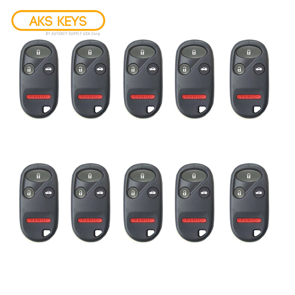 2004 - 2008 Acura TSX TL Keyless Entry 4B W/ Trunk Fob FCC# OUCG8D-387H-A - 72147-SEP-A51 / 72147-SEP-A52 - Aftermarket (10 Pack)