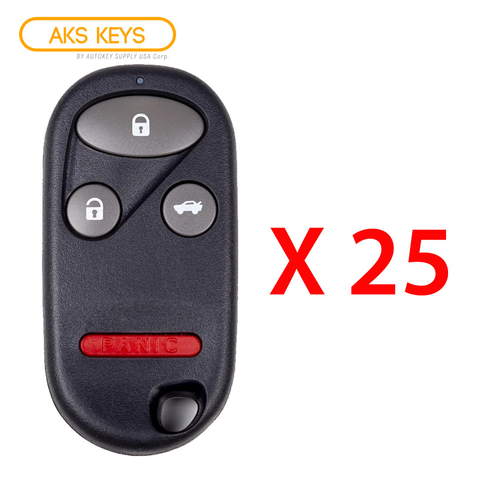 2004 - 2008 Acura TSX TL Keyless Entry 4B W/ Trunk Fob FCC# OUCG8D-387H-A - 72147-SEP-A51 / 72147-SEP-A52 - Aftermarket (25 Pack)