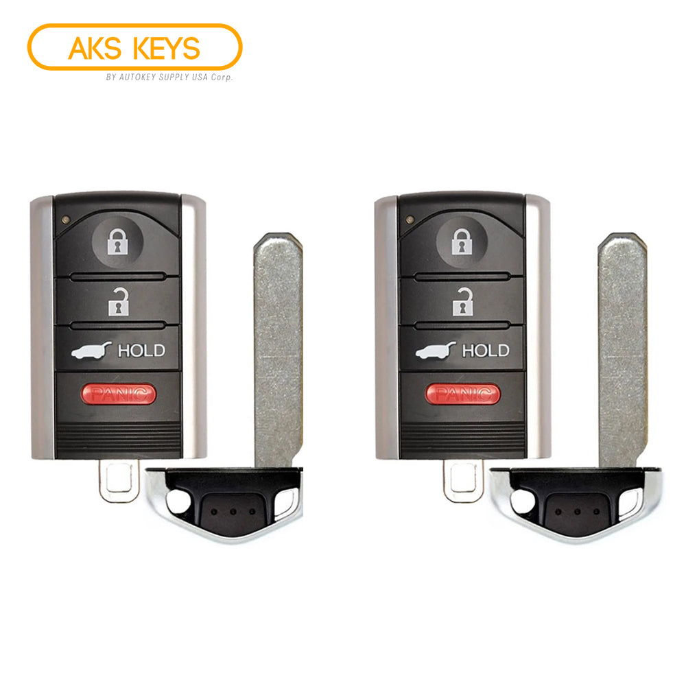 2010 - 2013 Acura ZDX Smart Key 4B Fob W/ Hatch FCC# M3N5WY8145 - 72147-SZN-A71 / 72147-SZN-A81 - Aftermarket (2 Pack)