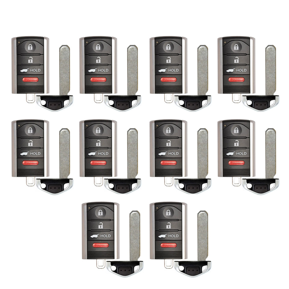 2010 - 2013 Acura ZDX Smart Key 4B Fob W/ Hatch FCC# M3N5WY8145 - 72147-SZN-A71 / 72147-SZN-A81 - Aftermarket (10 Pack)