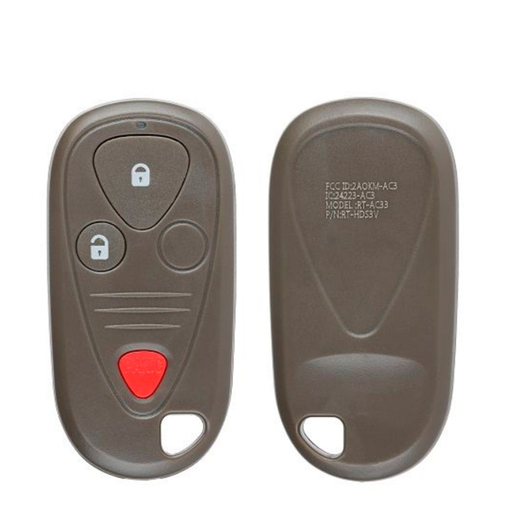 2001 - 2006 Acura MDX Keyless Entry 3B Fob FCC# E4EG8D-444H-A - 72147-S3V-A02