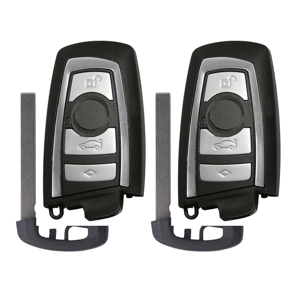 AKS KEYS Aftermarket Smart Key Fob CAS4 for BMW 3 5 7 Series 2009 2010 2011 2012 2013 2014 2015 2016 4B FCC# YGOHUF5662 -433 (2 Pack)